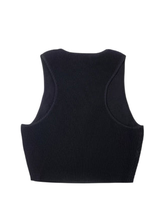Aritzia Babaton Sculpt Knit High Neck Sleeveless Top