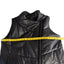 Danier Genuine Leather Matte Black Aysymmetrical Vest