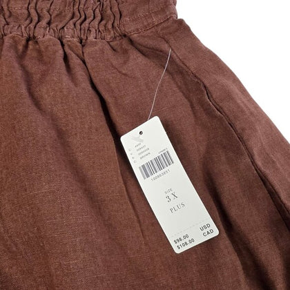 Anthropologie The Somerset High Rise Pull On Linen Shorts,
