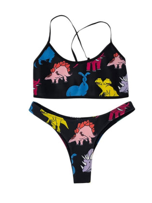 HOAKA x PONY Neoprene Dinosaur 2 Piece Bikini Set