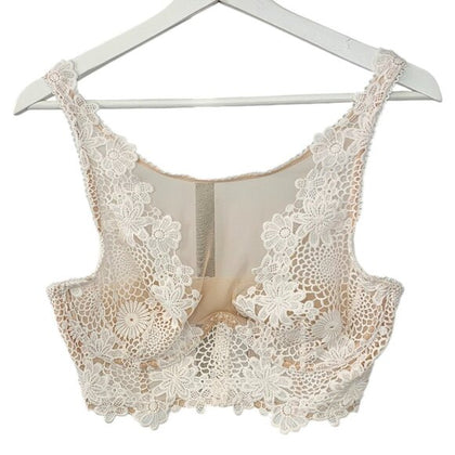 Victoria's Secret Dream Angels embroidered mesh underwire bra