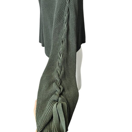 Aritzia Wilfred Salome Lace Up Sleeve Sweater