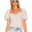 ASTR Ruched Short Sleeve Top