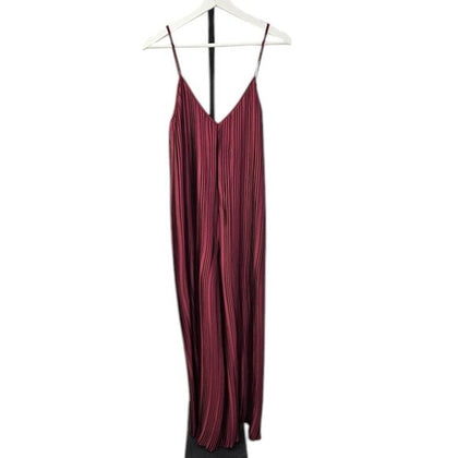 Anthropologie Sleeveless Plissé Jumpsuit