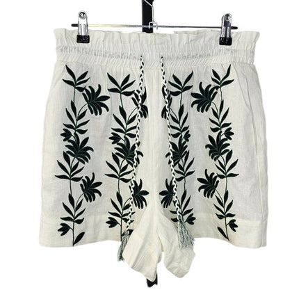 House of Harlow 1960 Embroidered Paperbag Shorts