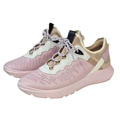 Ecco ST.1 Lite Womens Pink Leather Athletic Runners