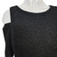 Eliza J Womens Sparkle Knit Cold Shoulder Sheath Dress