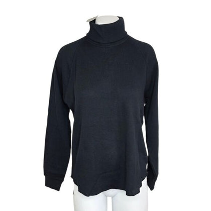 Everlane Cotton Waffle Turtle Neck Long Sleeve Shirt