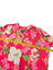 Lands End Floral Print Tropical V-Neck Blouse
