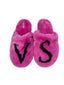 Victoria's Secret Logo Faux Fur Slippers