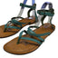 Garnet Hill Leather Strappy Ankle Sandal
