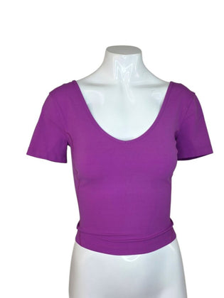 Lululemon Align Short Sleeve V-Neck Crop Top