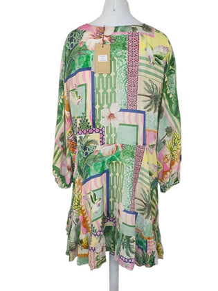 Label of Love Sao Paolo V-Neck Tropical Mini Cover Up Dress