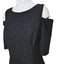 Eliza J Womens Sparkle Knit Cold Shoulder Sheath Dress
