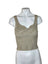 Abercrombie & Fitch Ribbed Sleeveless Notch Crop Tank