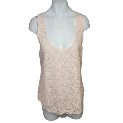 Aritzia Talula Lace Peach Tank