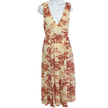 Reformation Farah Sleeveless V-Neck Midi Dress