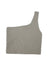 Aritzia Babaton Sculpt Knit One Shoulder Crop Top