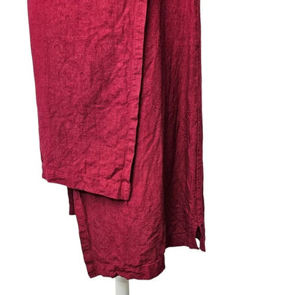 Bryn Walker Womens Oversized Cowl Neck Asymmetrical Tunic Dress