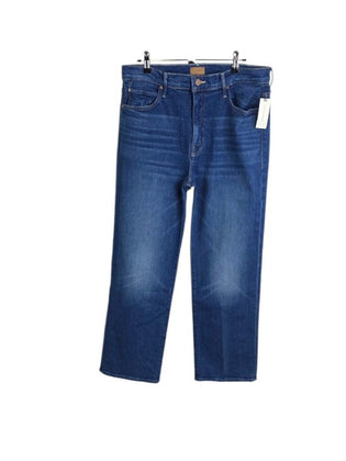 MOTHER The Kick It Flood High-Rise Straight-Leg Ankle Jeans