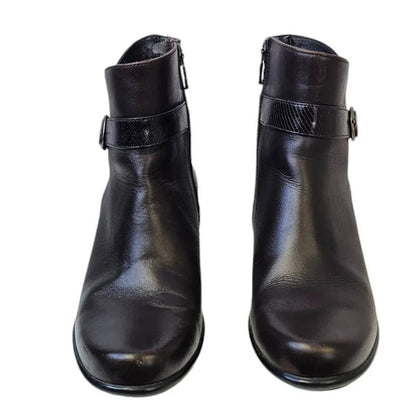 Dansko Ryan Brown Leather Ankle Booties