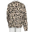 Brunette The Label Leopard Print Crew Brunette Pullover Sweatshirt