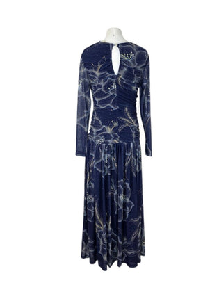 Farm Rio x Anthropologie Long-Sleeve Keyhole Maxi Dress