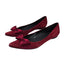 Stuart Weitzman Suede Bow Flats