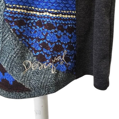 Desigual Printed Patchwork Mini Dress