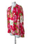 Lands End Floral Print Tropical V-Neck Blouse