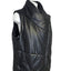 Danier Genuine Leather Matte Black Aysymmetrical Vest