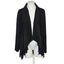 Desigual Faux Suede Waterfall Open Front Cardigan