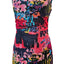 Kay Unger New York Womens Nylon Ruched Abstract Midi Dress