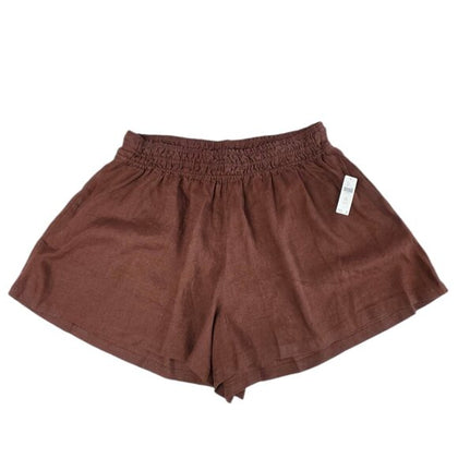 Anthropologie The Somerset High Rise Pull On Linen Shorts