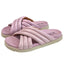 Miz Mooz Marinella Puffy Slide Sandals, Pinky, Leather, Slip On, Sz 40 / 9-9.5