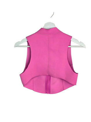 SKIMS Sport Swim Mock Neck Crop Zip Up Top