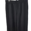 St. John Basics Santana Knit Pleated Straight High Rise Crop Pant