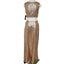Lulu's Belle Etoile Rose  Gold Sequin Maxi Dress