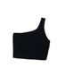 Aritzia Babaton Sculpt Knit One Shoulder Crop Tank Top