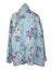 Bellambia 100% Linen Floral Open Front Roll Sleeve Cardigan