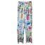 Shein Paint Stroke Print High Rise Wide Leg Pants