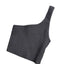 Aritzia Babaton Sculpt Knit One Shoulder Crop Top