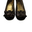 Stuart Weitzman Satin Ruffle Peep Toe Heels & Clutch