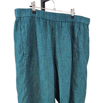 Eileen Fisher 100% Linen Pull On Pant