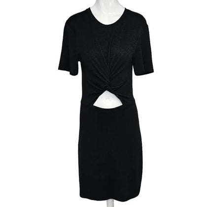 Aritzia Wilfred Free Katz Twist Front Cut Out T-Shirt Dress