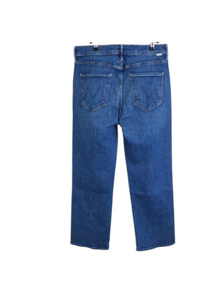 MOTHER The Kick It Flood High-Rise Straight-Leg Ankle Jeans