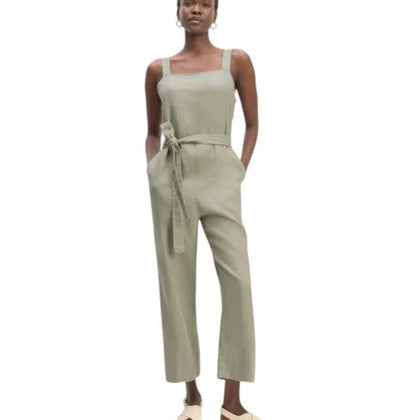 Everlane The Linen Side Button Jumpsuit
