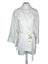 Zara V-Neck Button Front Belted Blouse