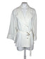 Zara V-Neck Button Front Belted Blouse