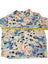 RE/DONE Bird Print Button Up Short Sleeve Shirt